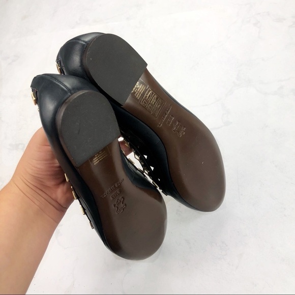 [Tory Burch] Navy Kingsbridge Stud Flats - Picture 6 of 6